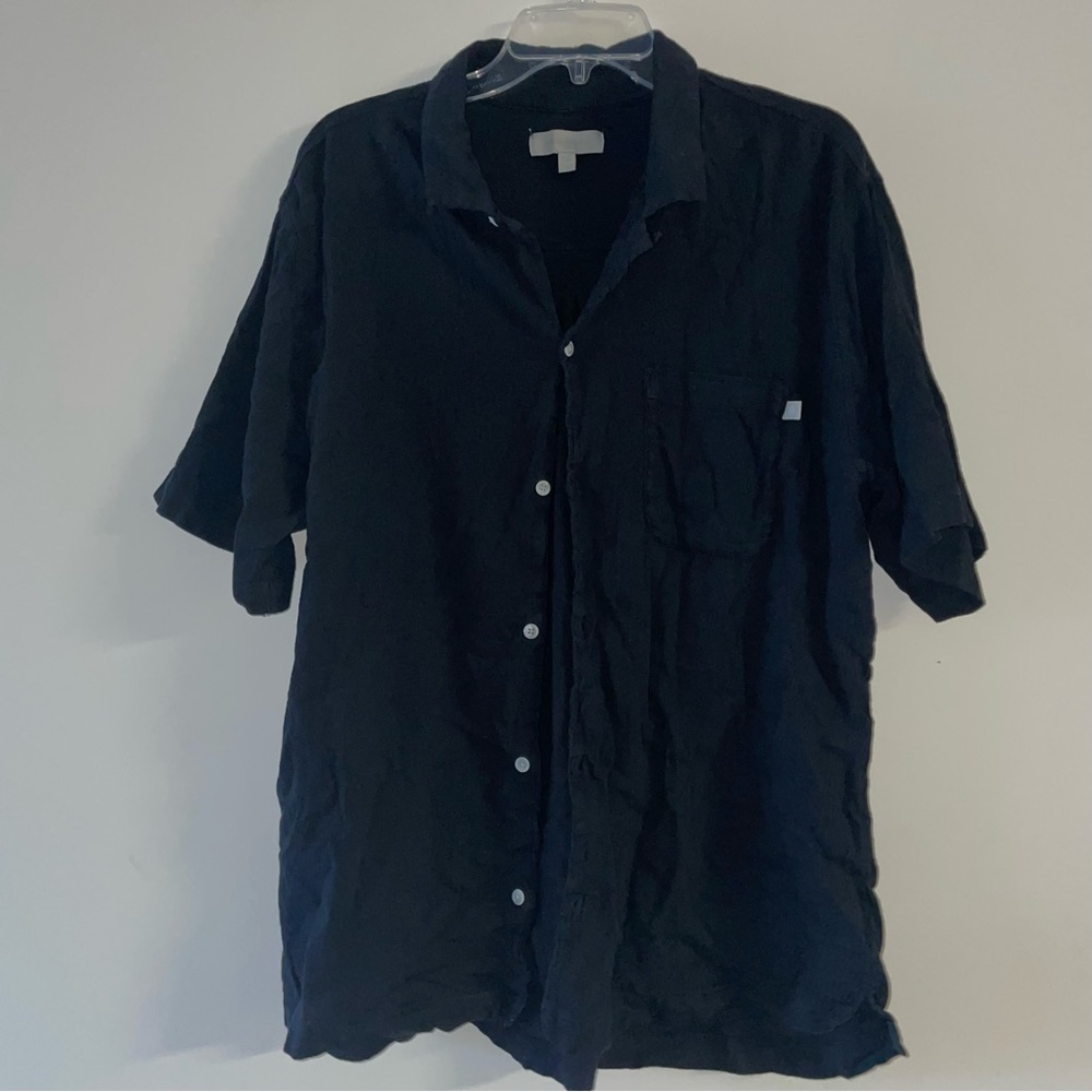 Urban Outfitters Black Casual Button Down Shirt